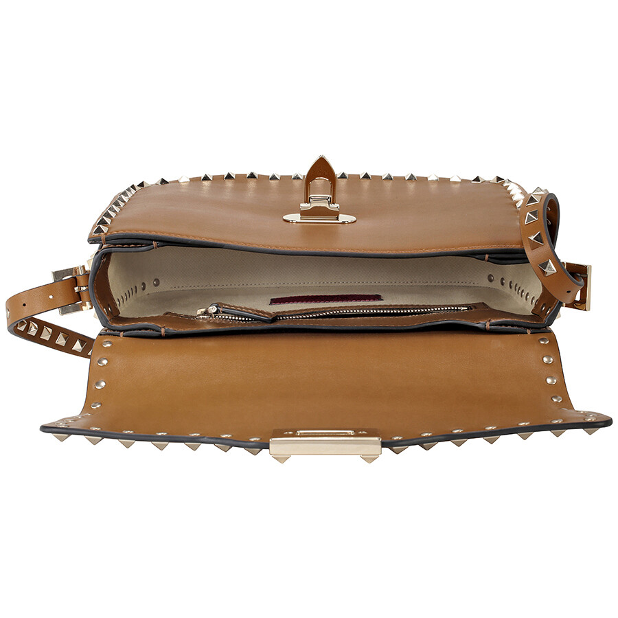 Valentino Garavani Rockstud Cross Body Bag Brown MW2B0936BOL10R
