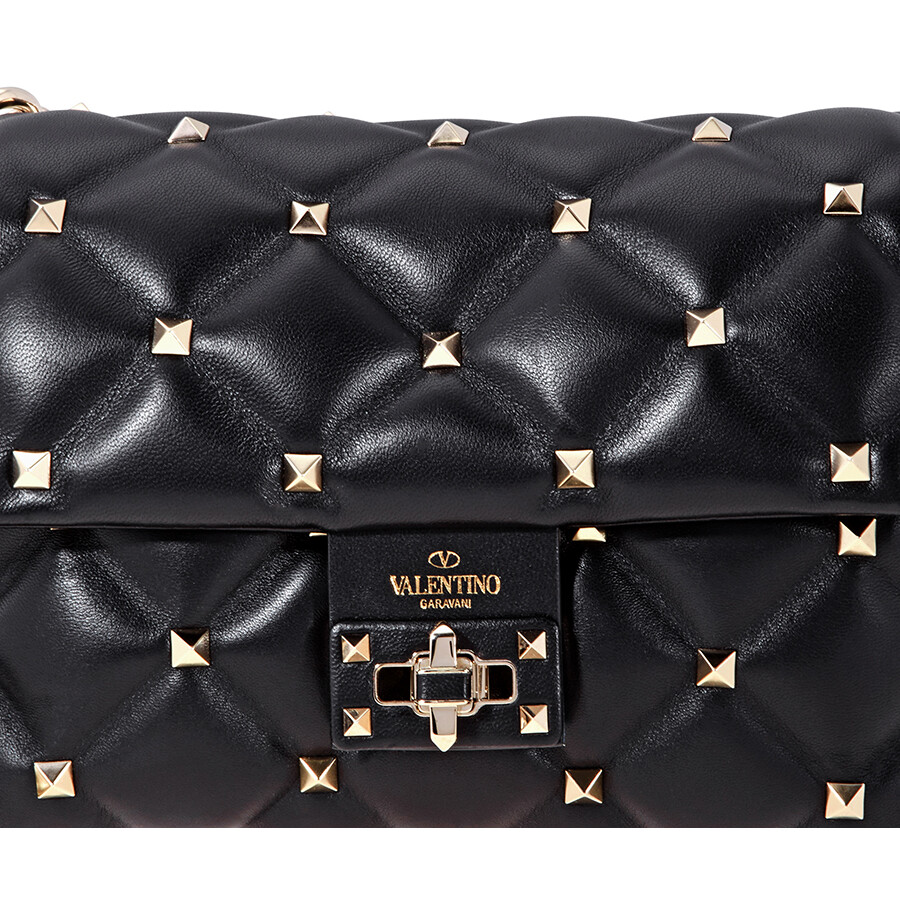 Valentino Garavani Rockstud Quilted Shoulder Bag Black RW0B0C72NAP 0NO