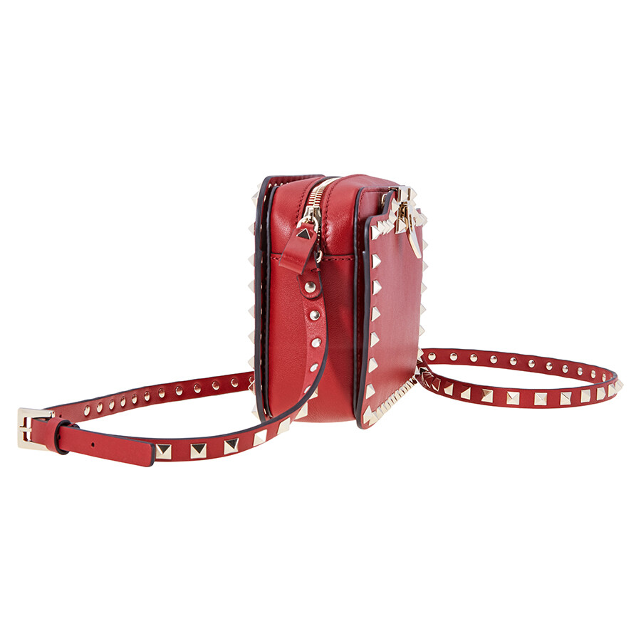 Valentino Garavani Small Rockstud Crossbody Bag Red RW2B0148BOL0RO