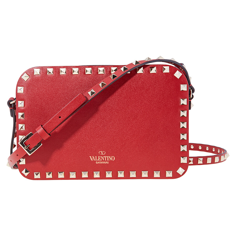 Valentino Garavani Small Rockstud Crossbody Bag Red RW2B0148BOL0RO
