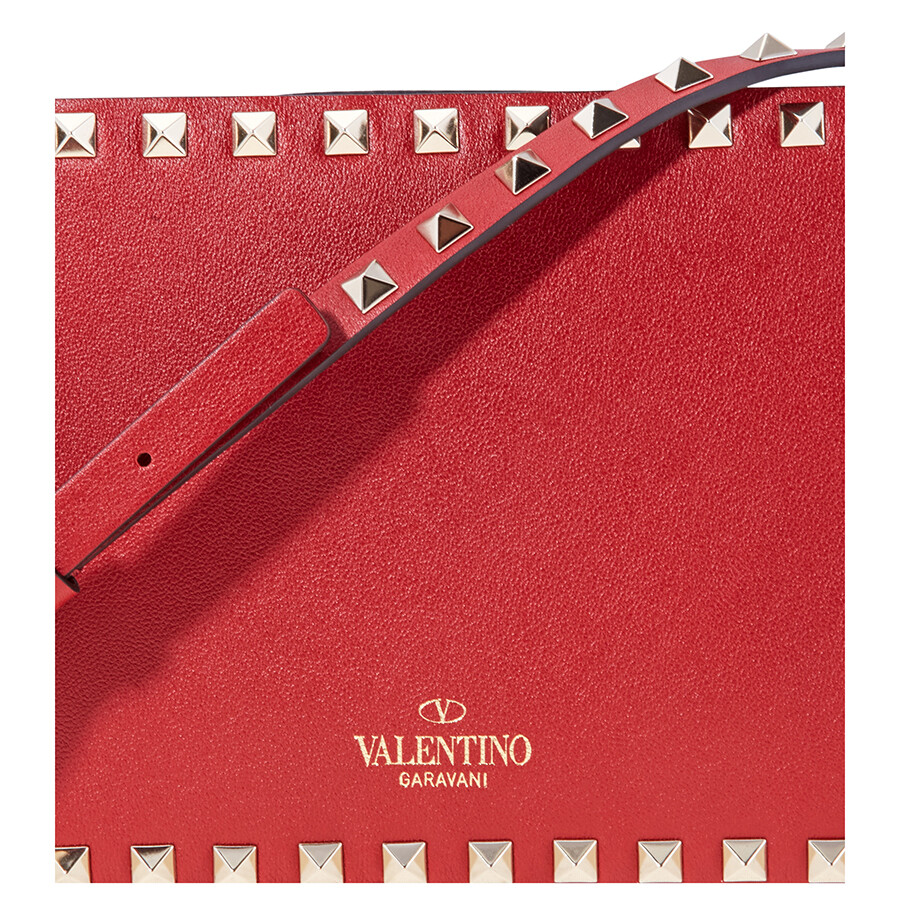 Valentino Garavani Small Rockstud Crossbody Bag Red RW2B0148BOL0RO
