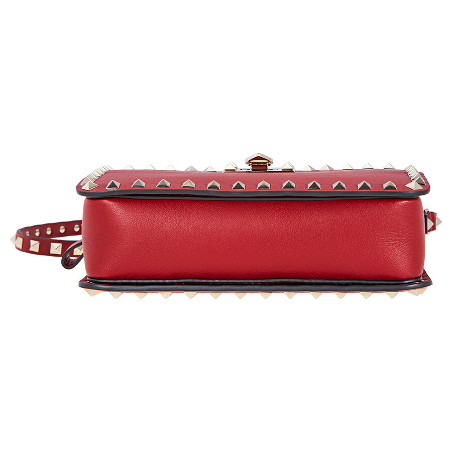 Valentino Garavani Small Rockstud Crossbody Bag Red RW2B0148BOL0RO