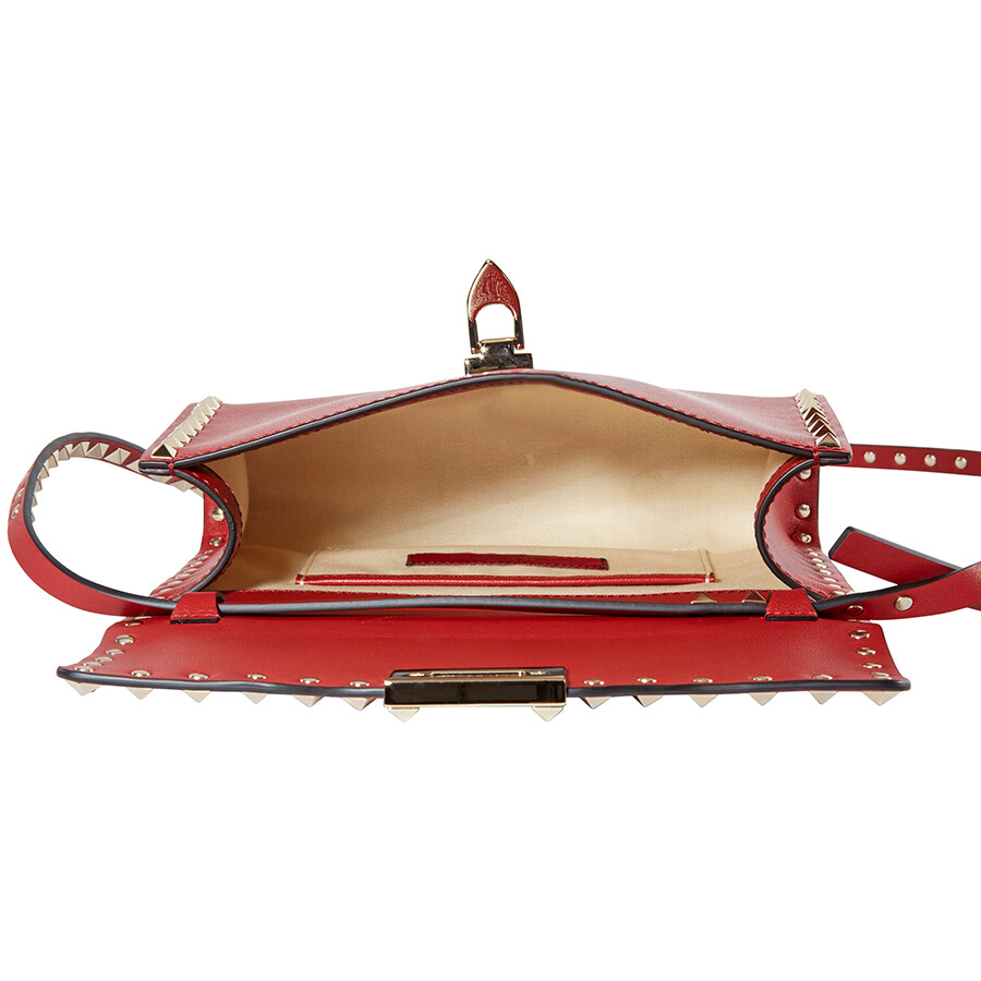 Valentino Garavani Small Rockstud Crossbody Bag Red RW2B0181WCI 0RO