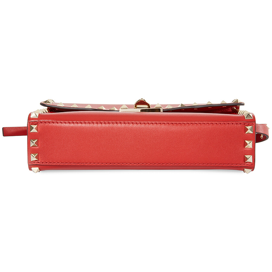 Valentino Garavani Small Rockstud Crossbody Bag Red RW2B0181WCI 0RO