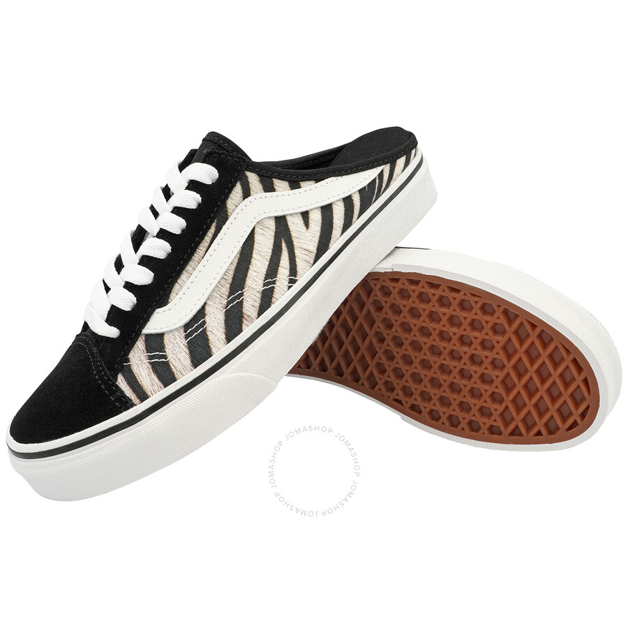 Vans Ladies Zebra Style 36 Mule Sneakers, Size 5 VN0A7Q5YZBR Shoes