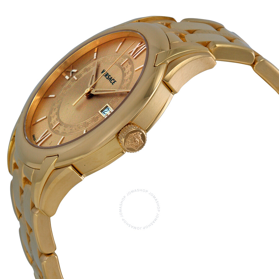Versace Apollo Gold Dial Rose Goldplated Men's Watch VFI060013
