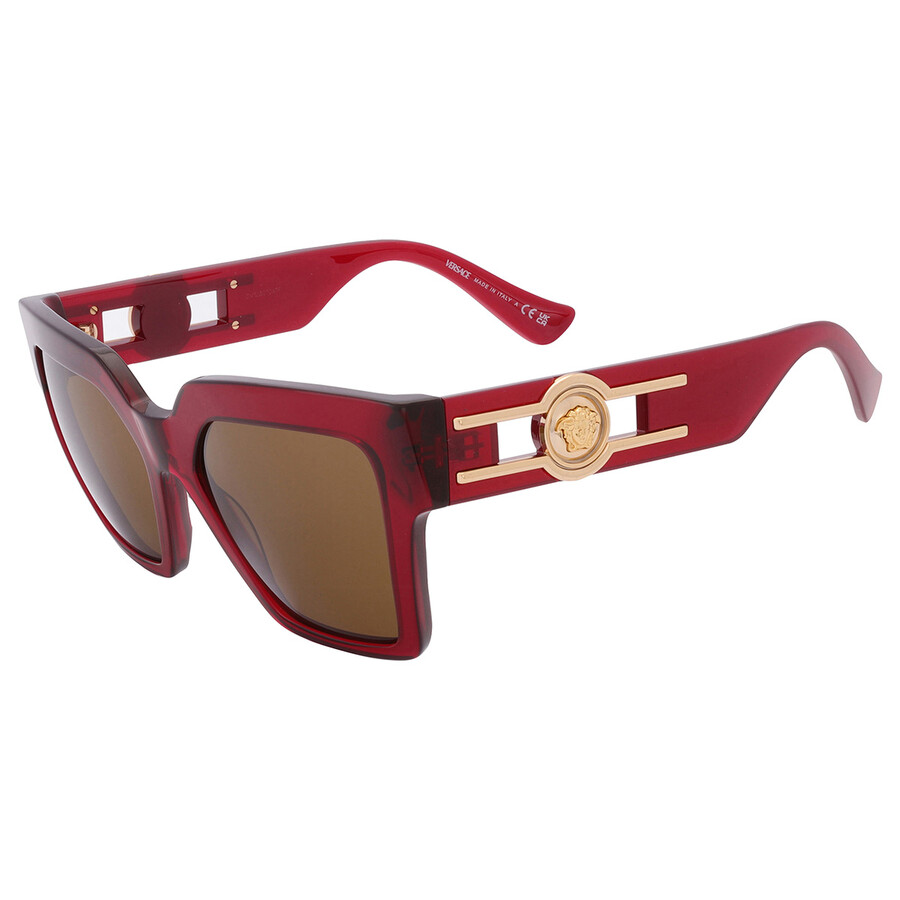Versace Brown Butterfly Ladies Sunglasses VE4458 543073 54