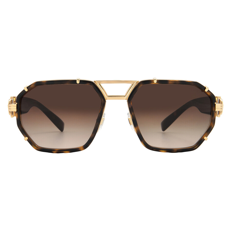 Versace Brown Gradient Geometric Men's Sunglasses VE2228 100213 59