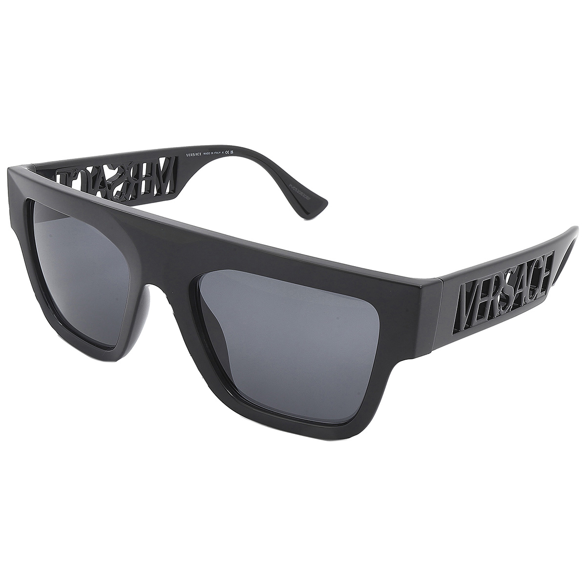 Versace Dark Gray Rectangular Men's Sunglasses VE4430U GB1/87 53 ...