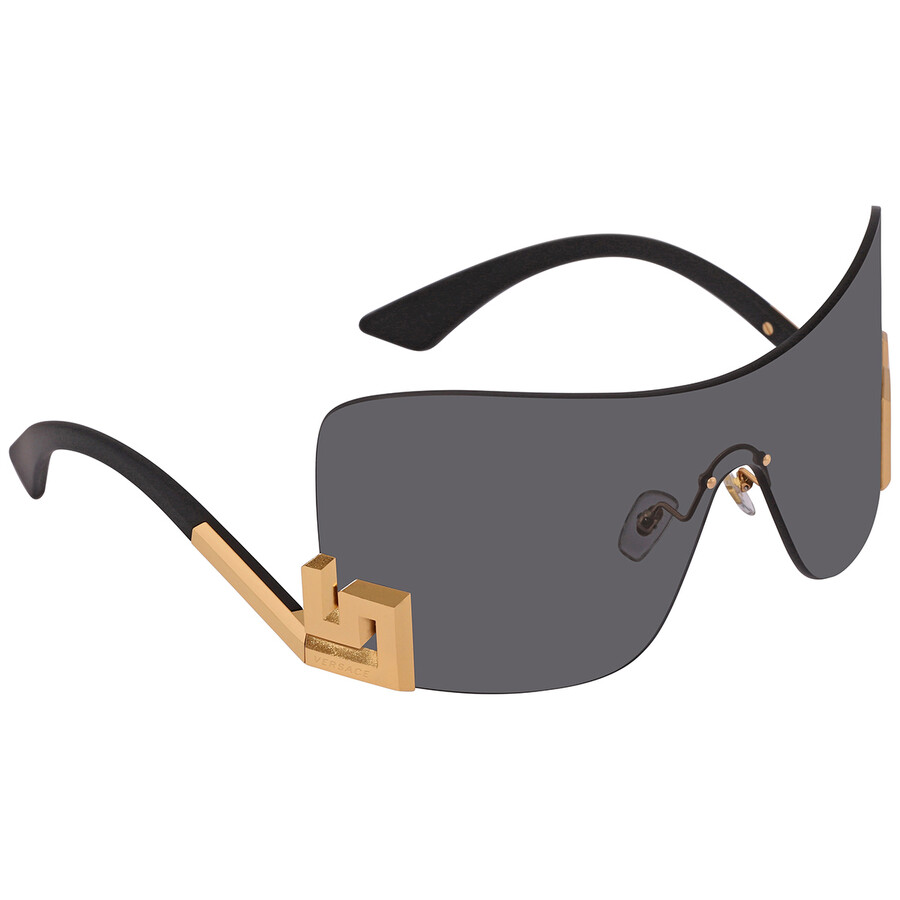 Versace Dark Grey Shield Ladies Sunglasses VE2240 100287 40