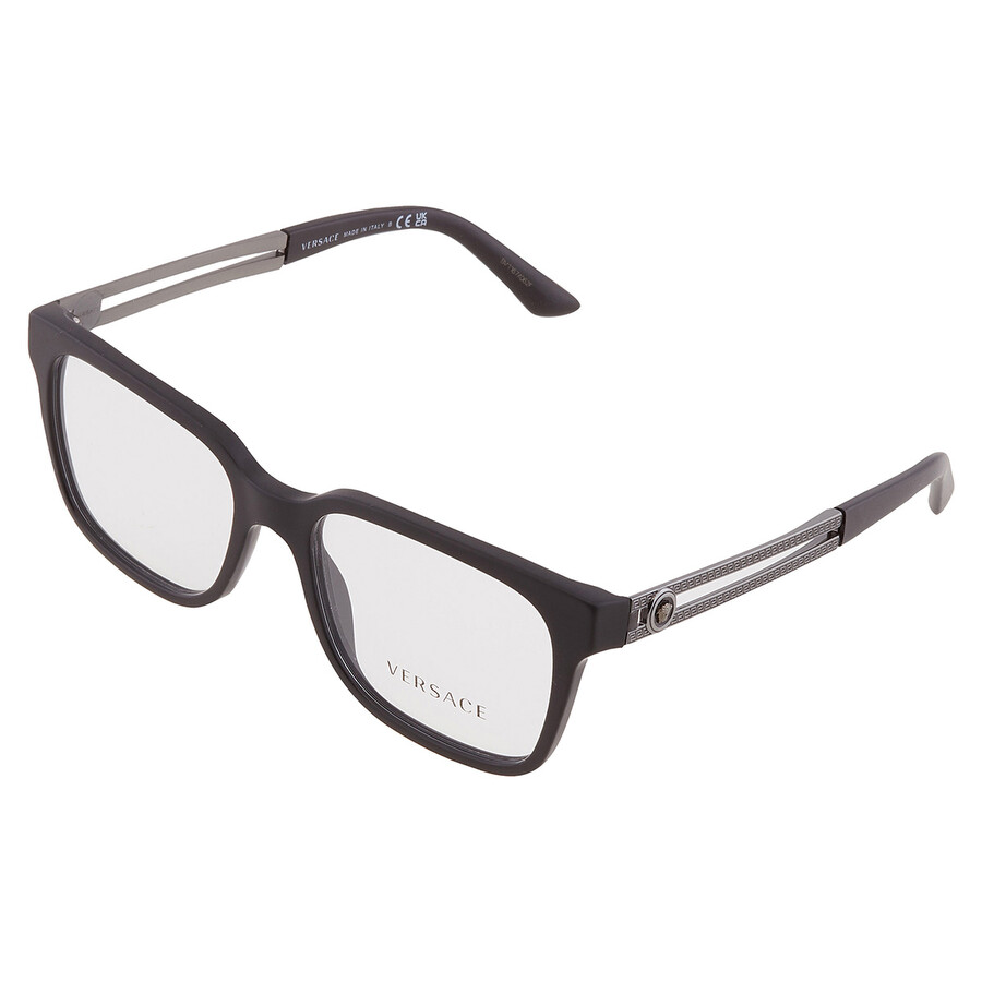 Versace Demo Square Men's Eyeglasses VE3218 5122 53 8053672468939 Eyeglasses