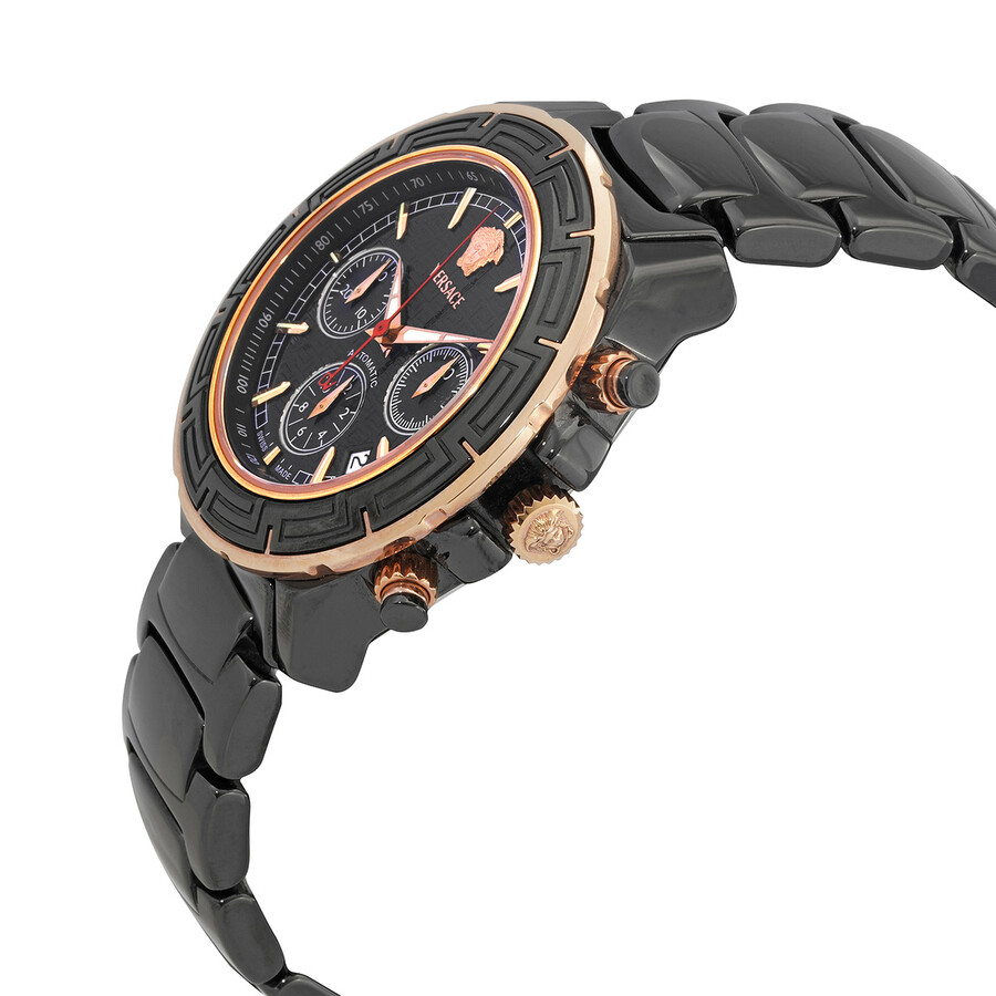 Versace Dv One Chronograph Automatic Black Dial Men's Watch 