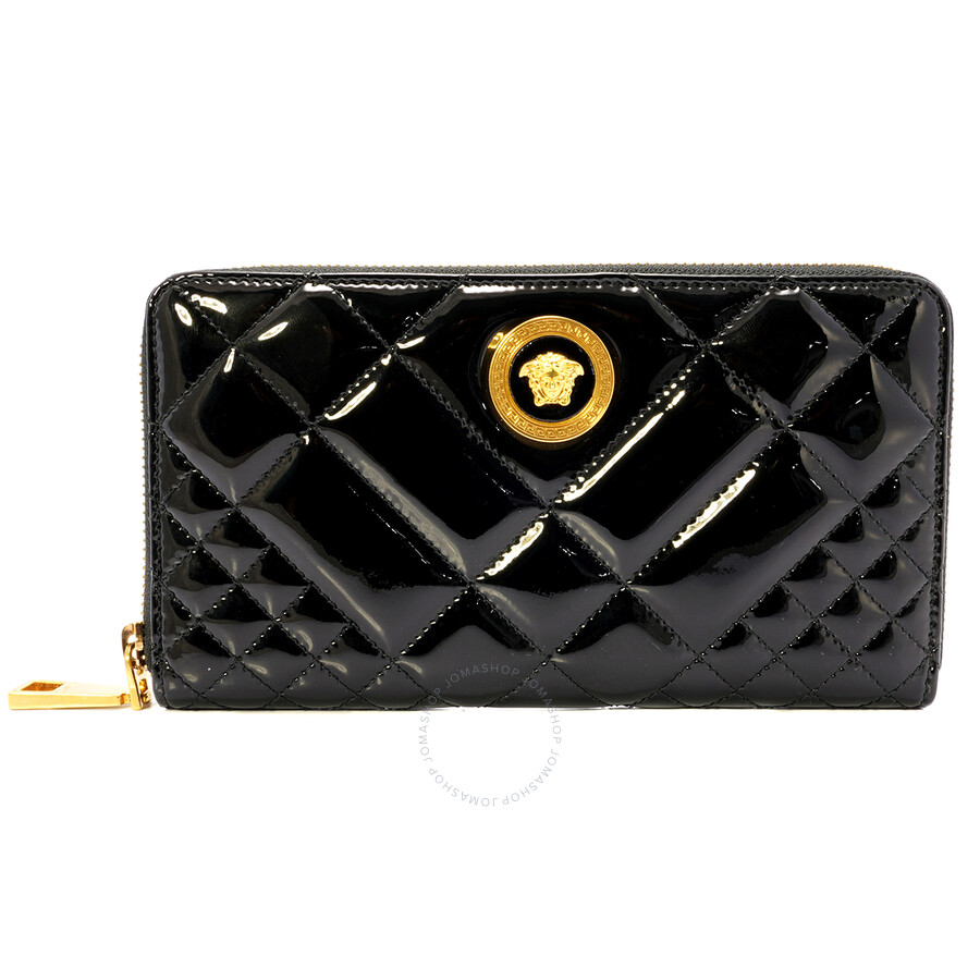 Versace Ladies Black Ziparound Wallet DPDG326 D4VTR K41OT 8054716424119 Handbags