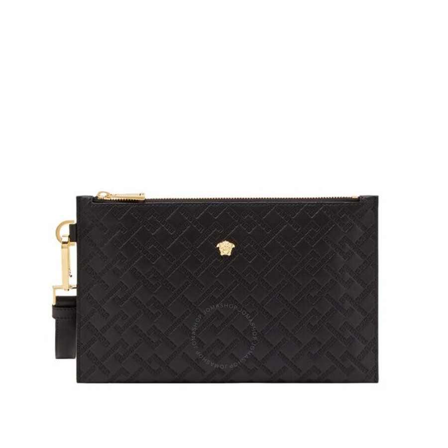 Versace Men's Black Medusa Clutch DP84725 DVBRF D41OH 8052471991815