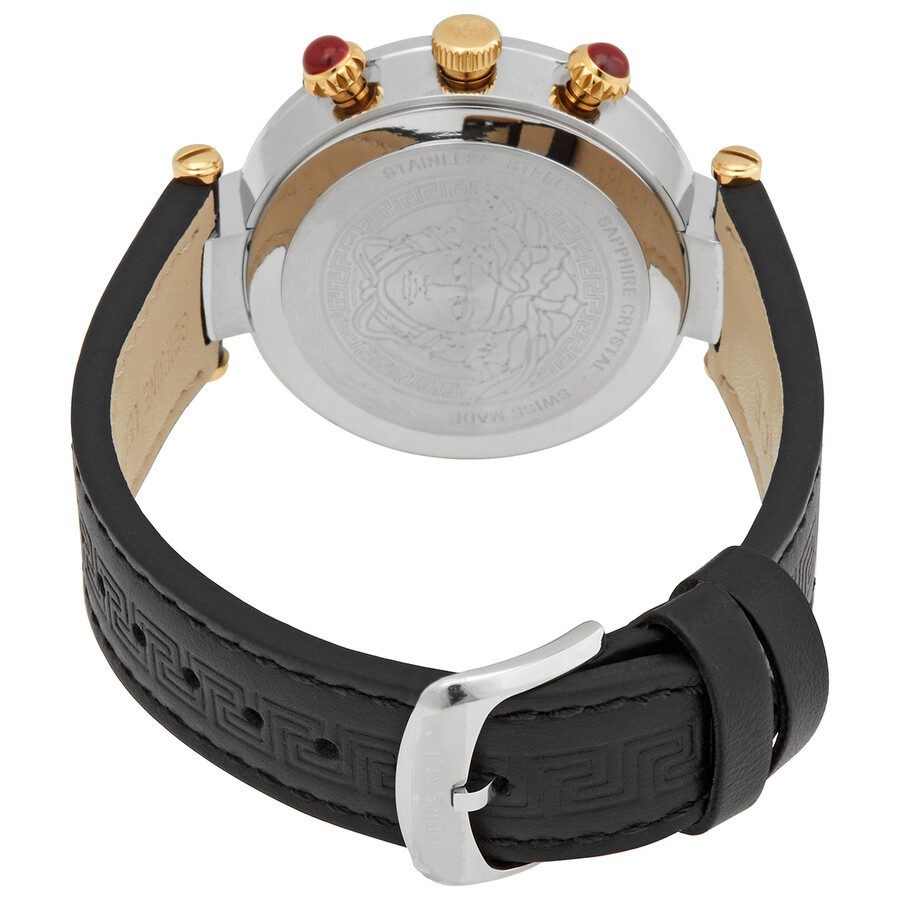 Versace Revive Chronograph Quartz Black Dial Ladies Watch VE2M00121 7630030589690 Watches