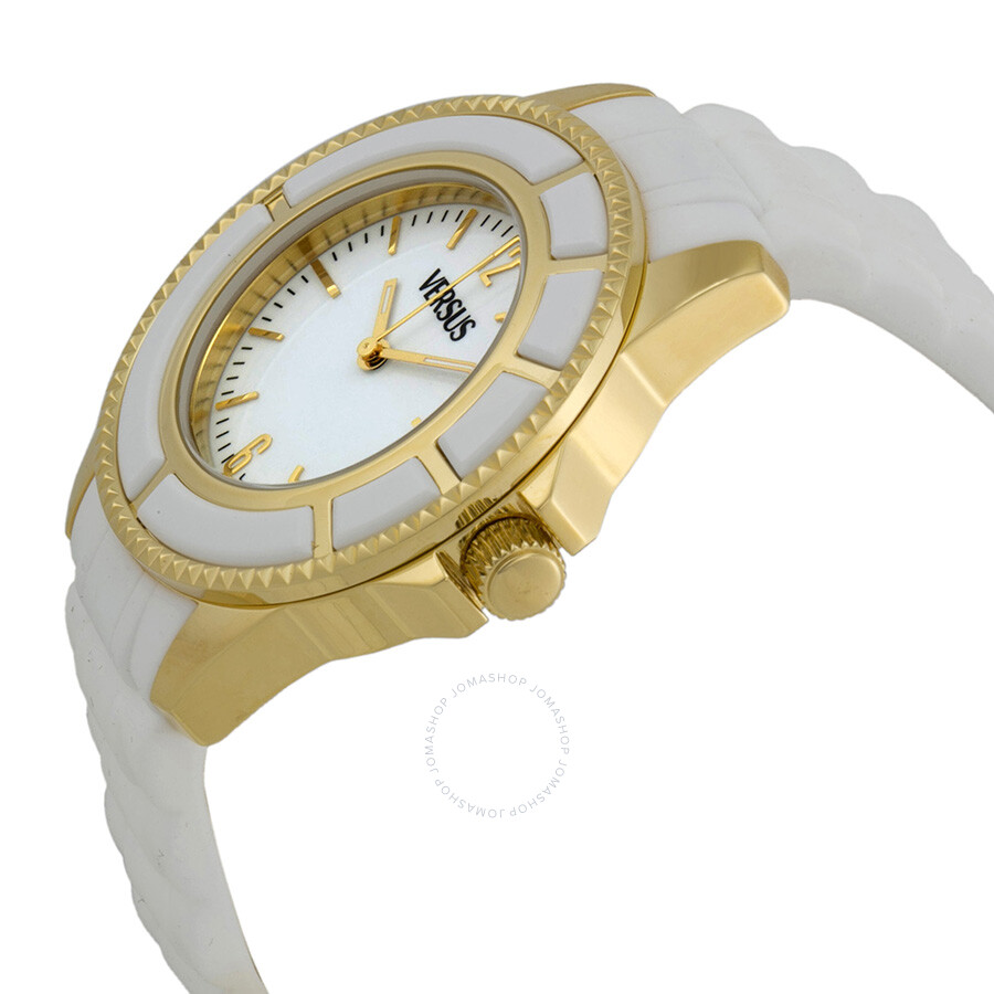 Versus By Versace Tokyo White Dial White Rubber Ladies Watch