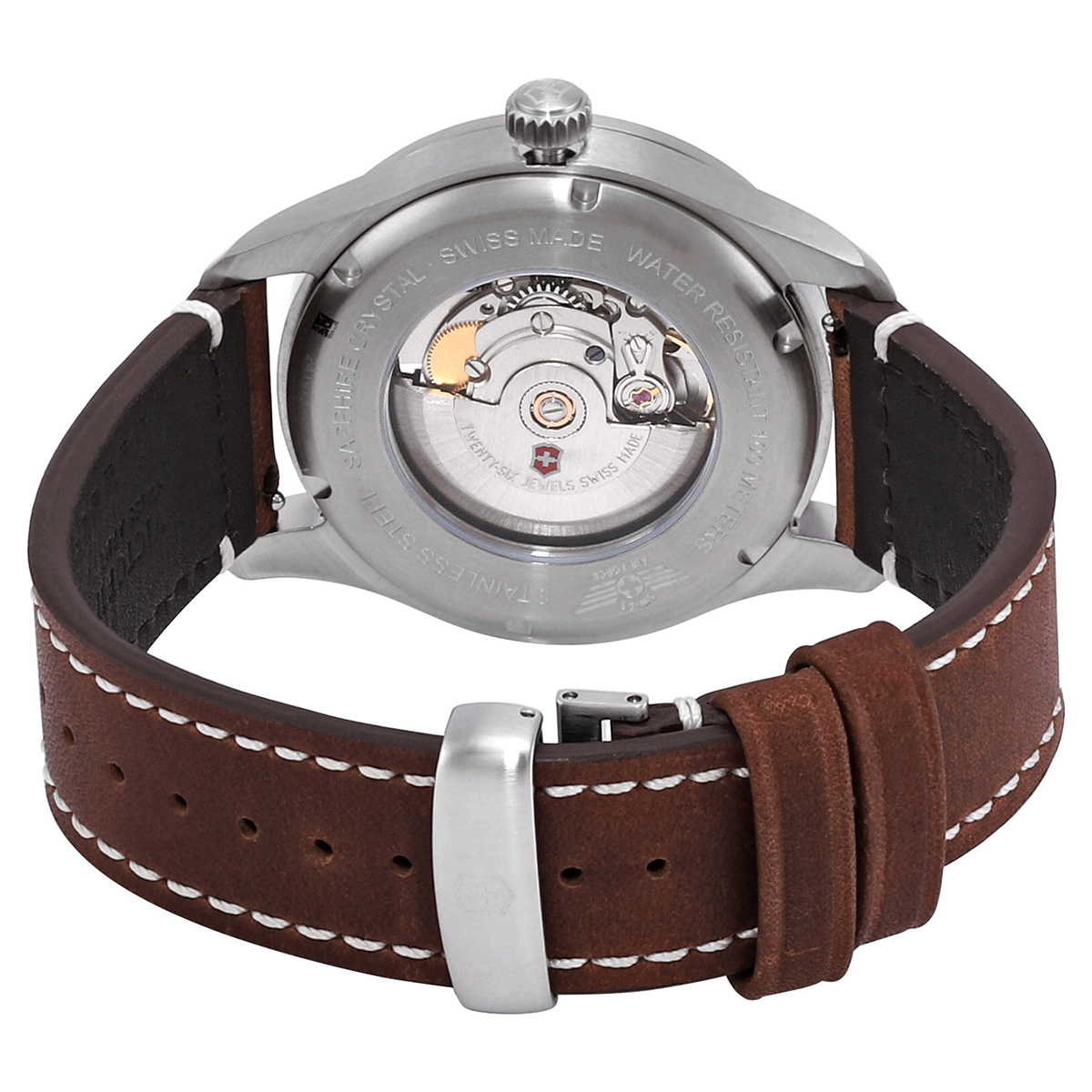 Montre Victorinox Airboss Automatique Homme - Boîtier 42mm Acier - Étanche 10ATM