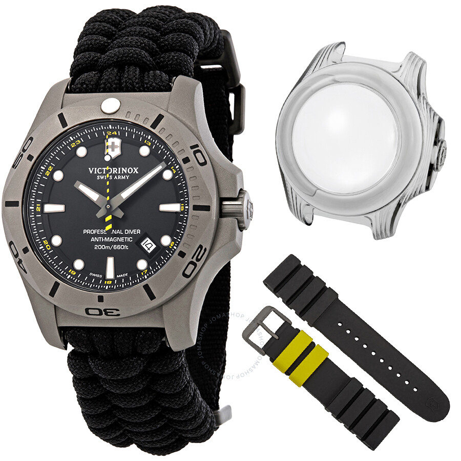 I.N.O.X. Professional Diver Titanium Black Dial Men's Watch