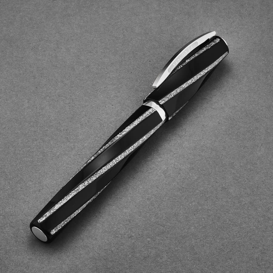 Visconti 'Divina Fashion' Black Medium Nib Fountain Pen KP18-28-FPA10M ...