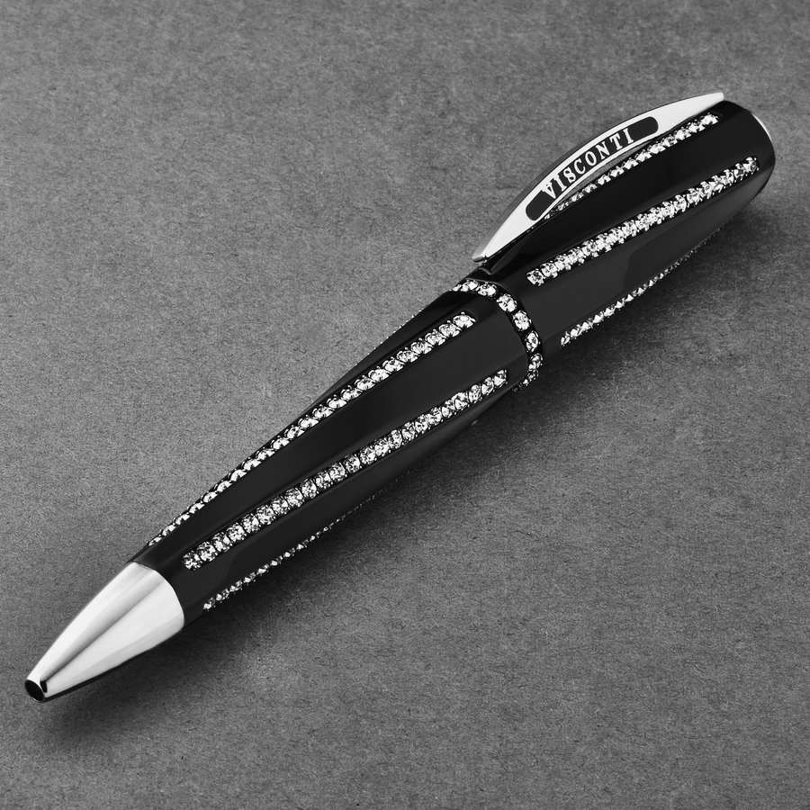 Visconti 'Divina' Royale Black Ballpoint Pen 37502 - Fine Pens ...