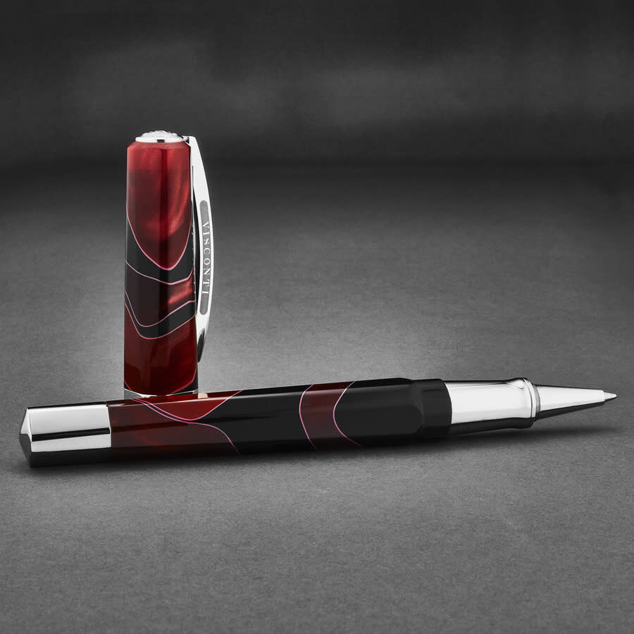 Visconti 'Opera Vertigo' Bordeaux Rollerball Pen KP1313RB Fine Pens