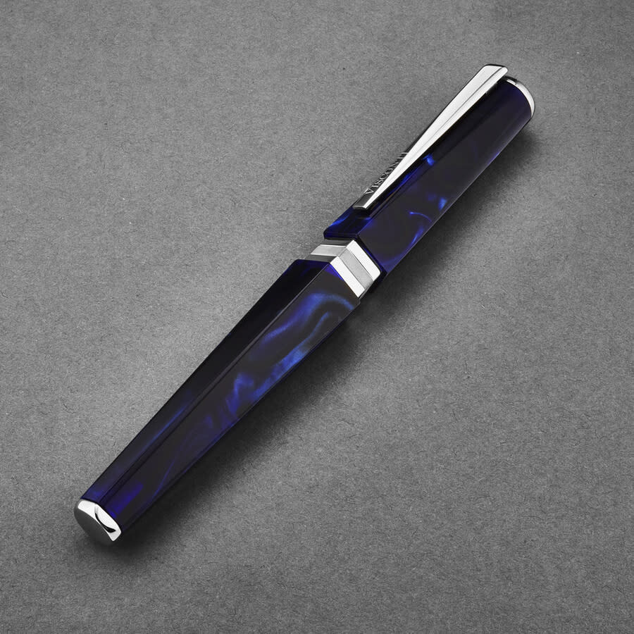 Visconti 'Pentagon' Blue Rollerball Pen KP1402RB Fine Pens
