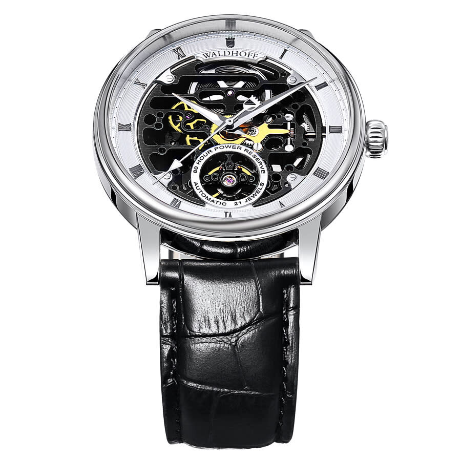 Waldhoff Capital Automatic White Dial Men's Watch Waldhoff Capital Onyx Silver Watches