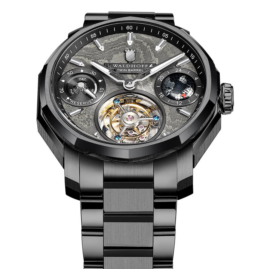 Waldhoff Continental Tourbillon Hand Wind Grey Dial Men's Watch