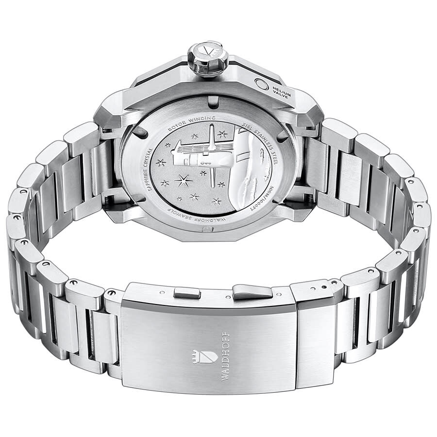 Waldhoff Seawolf Automatic Black Dial Men's Watch Seawolf MW13B