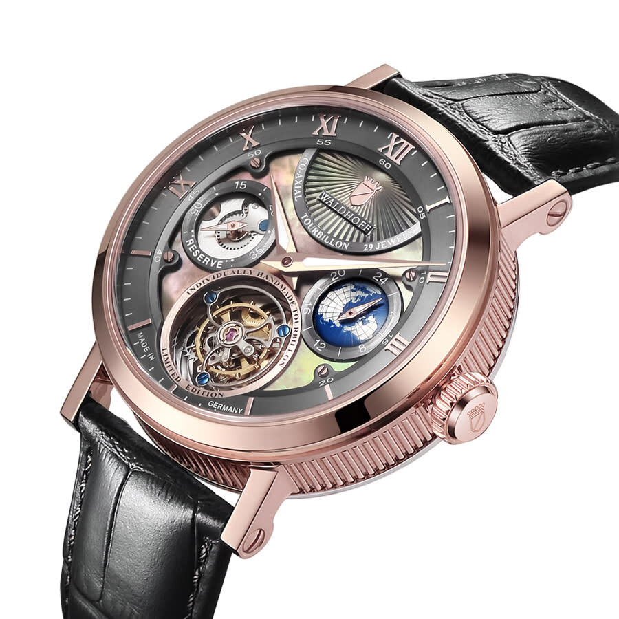 Waldhoff Ultramatic Limited Tourbillon Grey Dial Men's Watch MW05EM