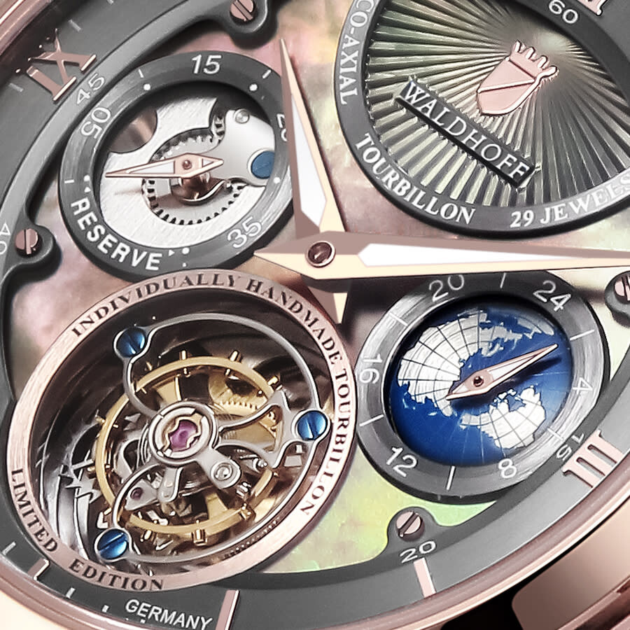 Waldhoff Ultramatic Limited Tourbillon Grey Dial Men's Watch MW05EM