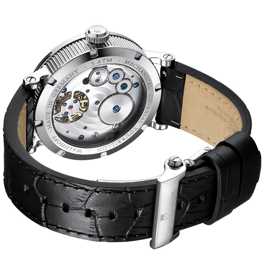 Waldhoff Ultramatic Limited Tourbillon Hand Wind Grey Dial Men's Watch