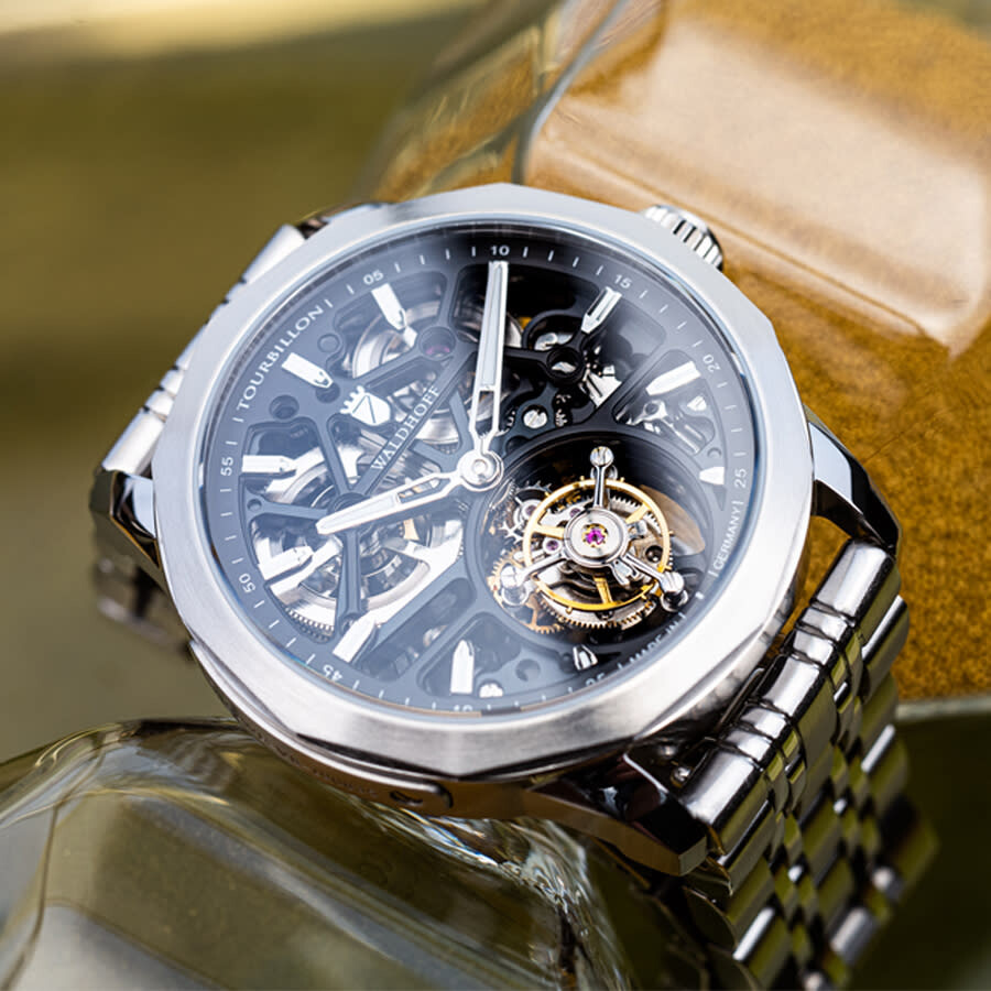 Waldhoff Vanguard V8 Tourbillon Gunmetal Dial Men's Watch MW09B
