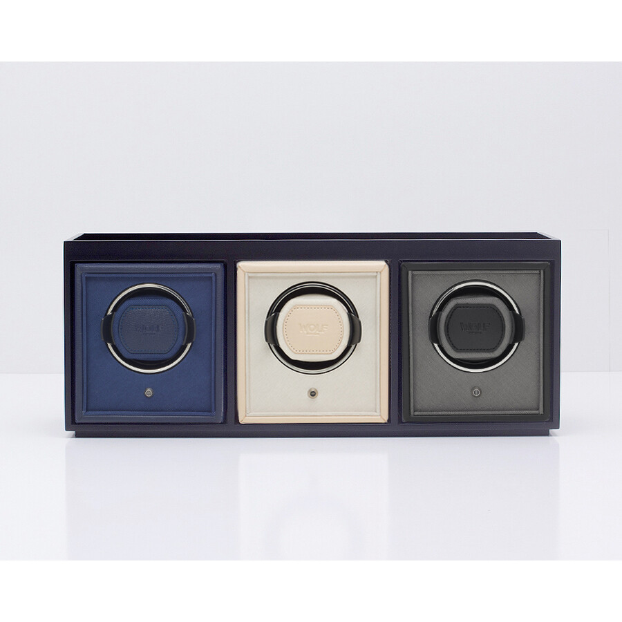 Wolf Black Three Winder Cubby 459802 Watch Accessories, Watch Winders