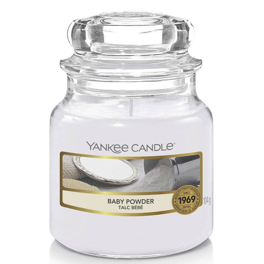 Yankee Candle Baby Powder 3.67 OZ Scented Candle 5038580001235 Fragrances & Beauty, Fragrances
