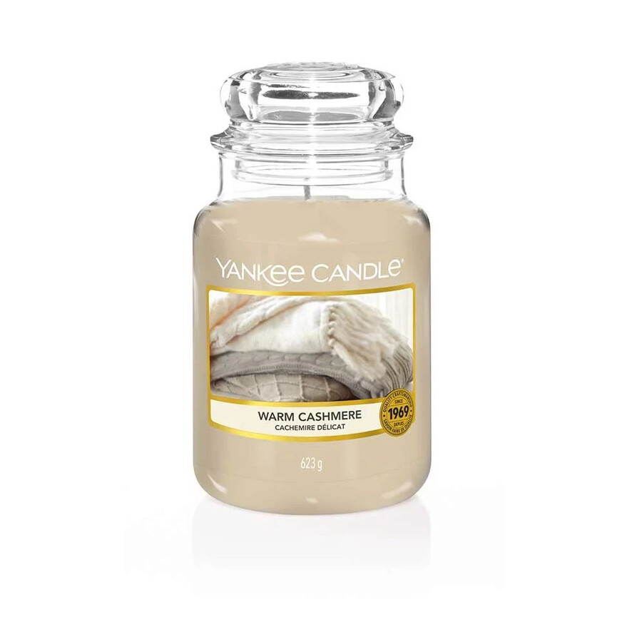 Yankee Candle Warm Cashmere 22 OZ Scented Candle 5038581016542 Fragrances & Beauty, Warm