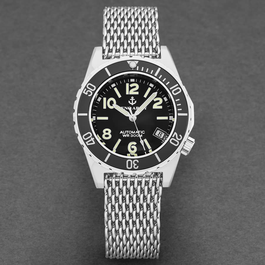 Zeno Army diver Automatic Black Dial 