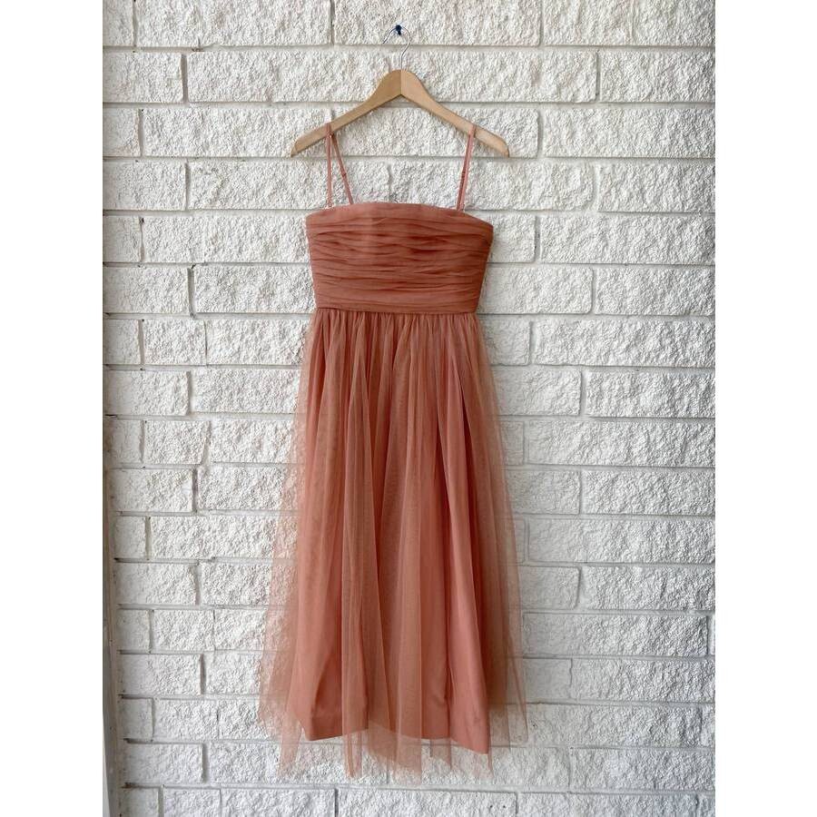 Zimmermann Ladies Tulle Strapless Midi Dress Lipstick, Size 1 101584