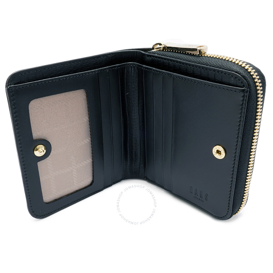Mua Ladies Henley Black Leather Folding Wallet chính hãng 2023 Fado