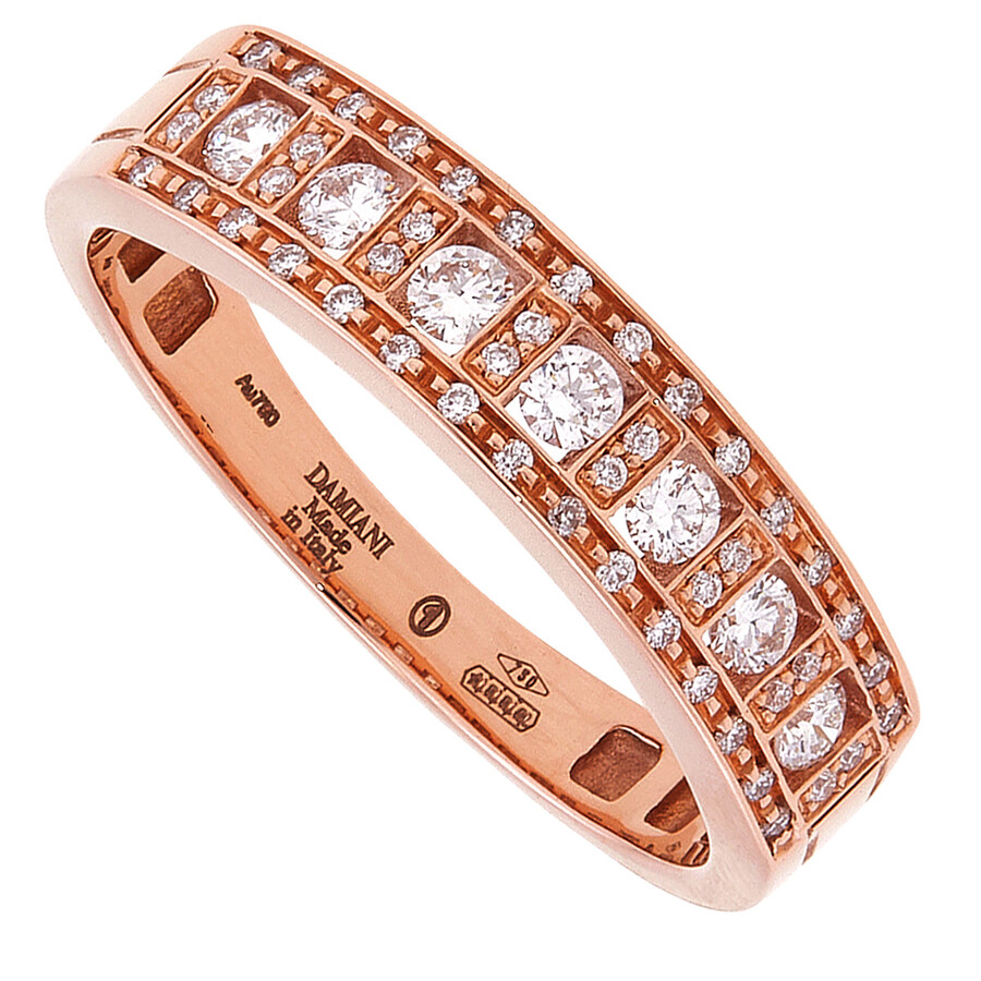 Damiani Belle Epoque 18k Rose Gold Diamond Ring In Gold