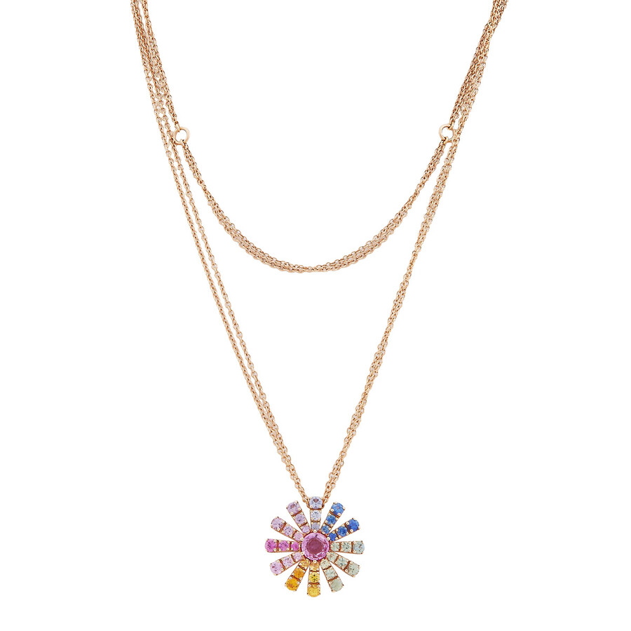 Damiani Margherita 18k Rose Gold Diamond Necklace