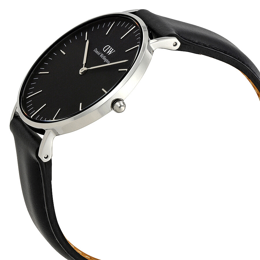 Daniel Wellington Classic Black Bristol 36 Silver