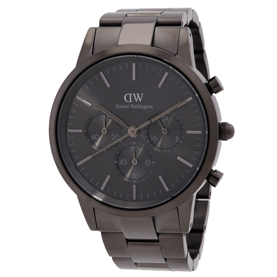 Daniel Wellington Iconic Chronograph Link Graphite Quartz Watch