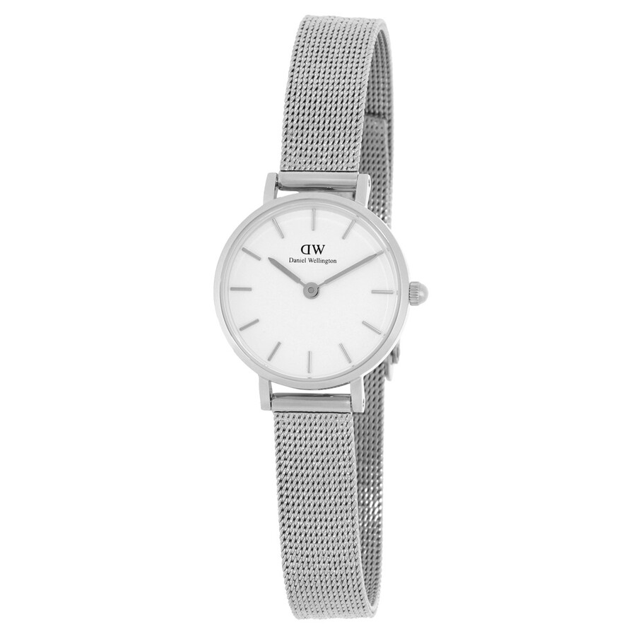 Daniel Wellington腕時計 PETITE PRESSED STERLING24 DW00100442 Daniel Wellington Petite Pressed Sterling Quartz White Dial