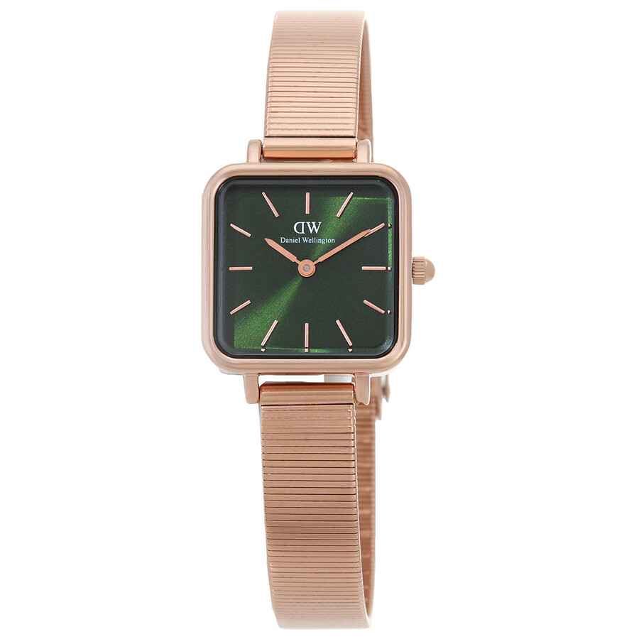 Daniel Wellington 腕時計 QUADRO STUDIO DW00100519 Quadro Studio - Womens square watch - Black & Rose Gold | DW