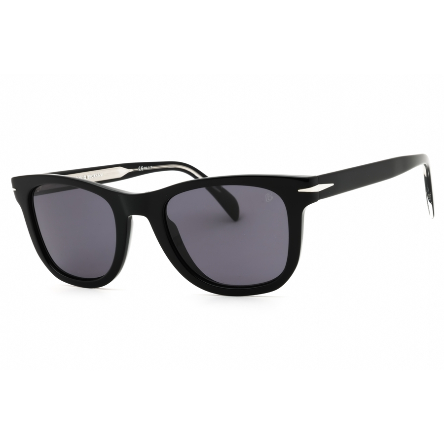 David Beckham Men's Black Rectangular Sunglasses Db1006s In Multi