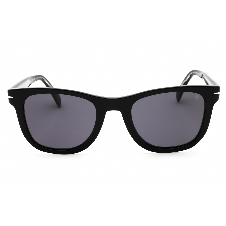 David Beckham Men's Black Rectangular Sunglasses Db1006s In Multi