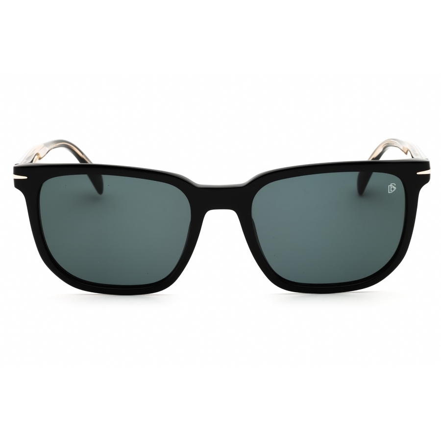 David Beckham Db1076s Rectangular Sunglasses In ["black"]