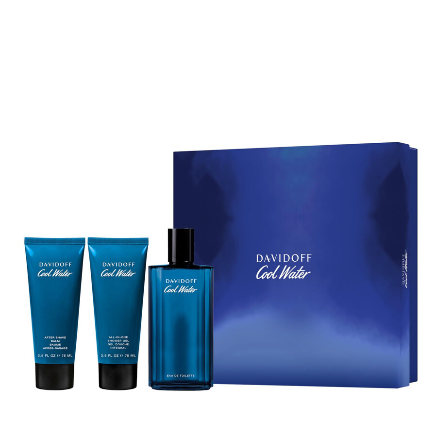 Davidoff Cool Water Gift Set Fragrances 3616305266330 In Blue