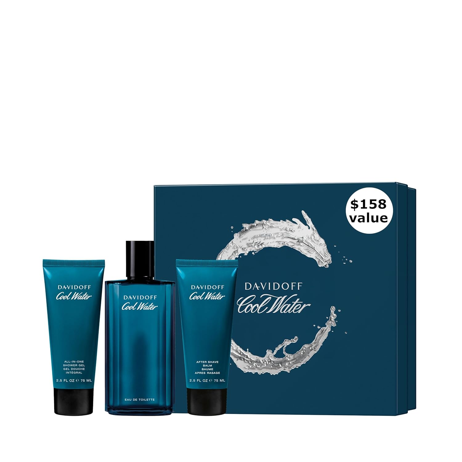 Davidoff Men's Cool Water Gift Set Fragrances 3616306698369